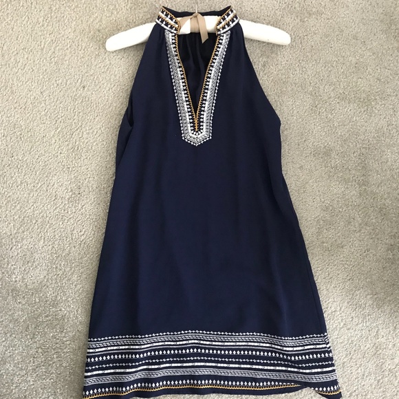 Thml Dresses | Thml Chana Embroidered Dress | Color: Blue/White | Size: S | Scarfley14's Closet
